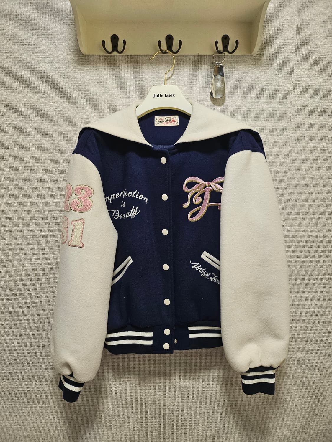 졸리레이드 엔야 바시티 자켓 네이비 상품이미지1