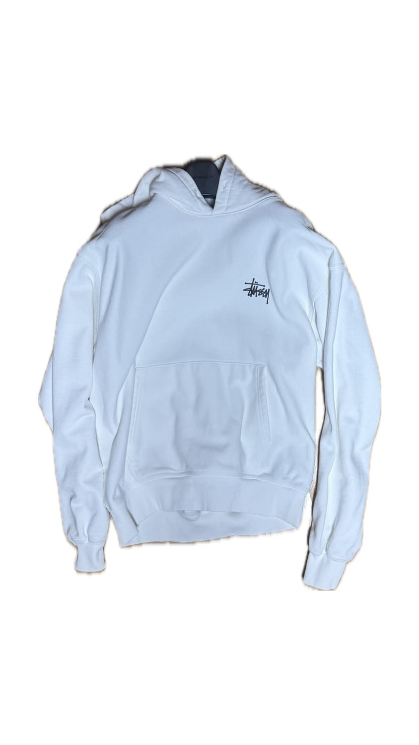 스투시 후드티 L 흰색 상품이미지1