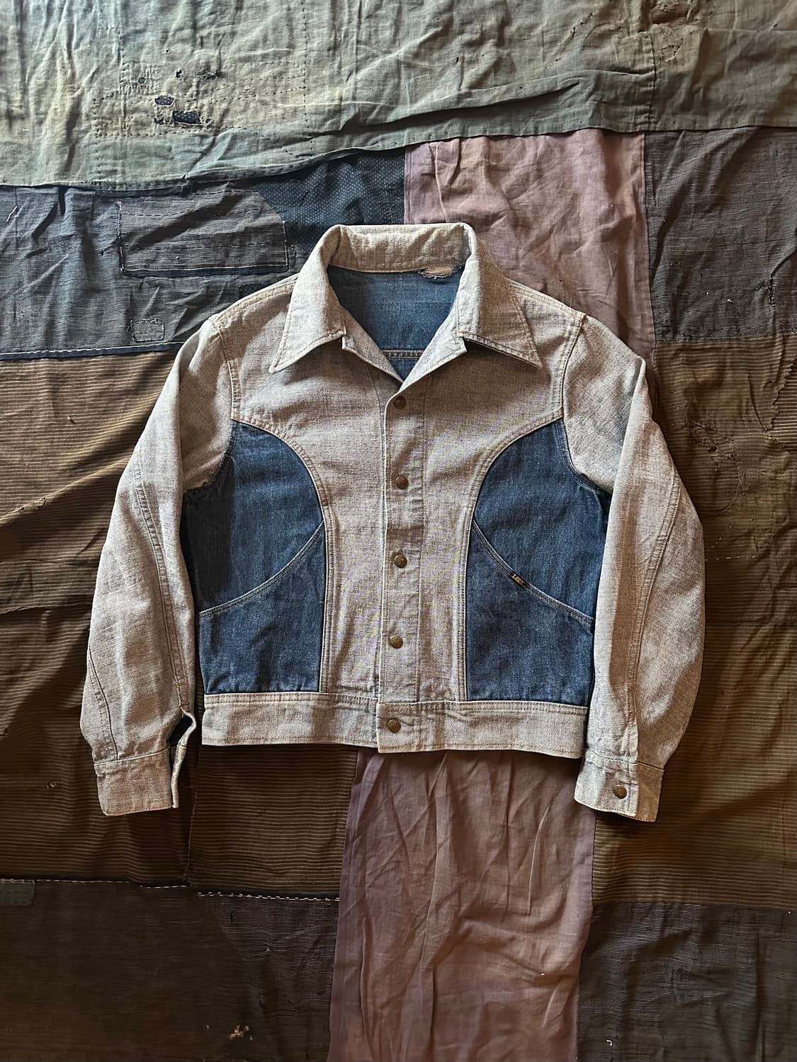 70s USA LEE Reversible Denim Jacket 상품이미지6