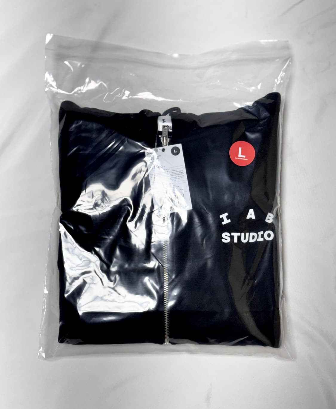 아이앱 스튜디오 후드 집업 블랙-26SS L사이즈 상품이미지2