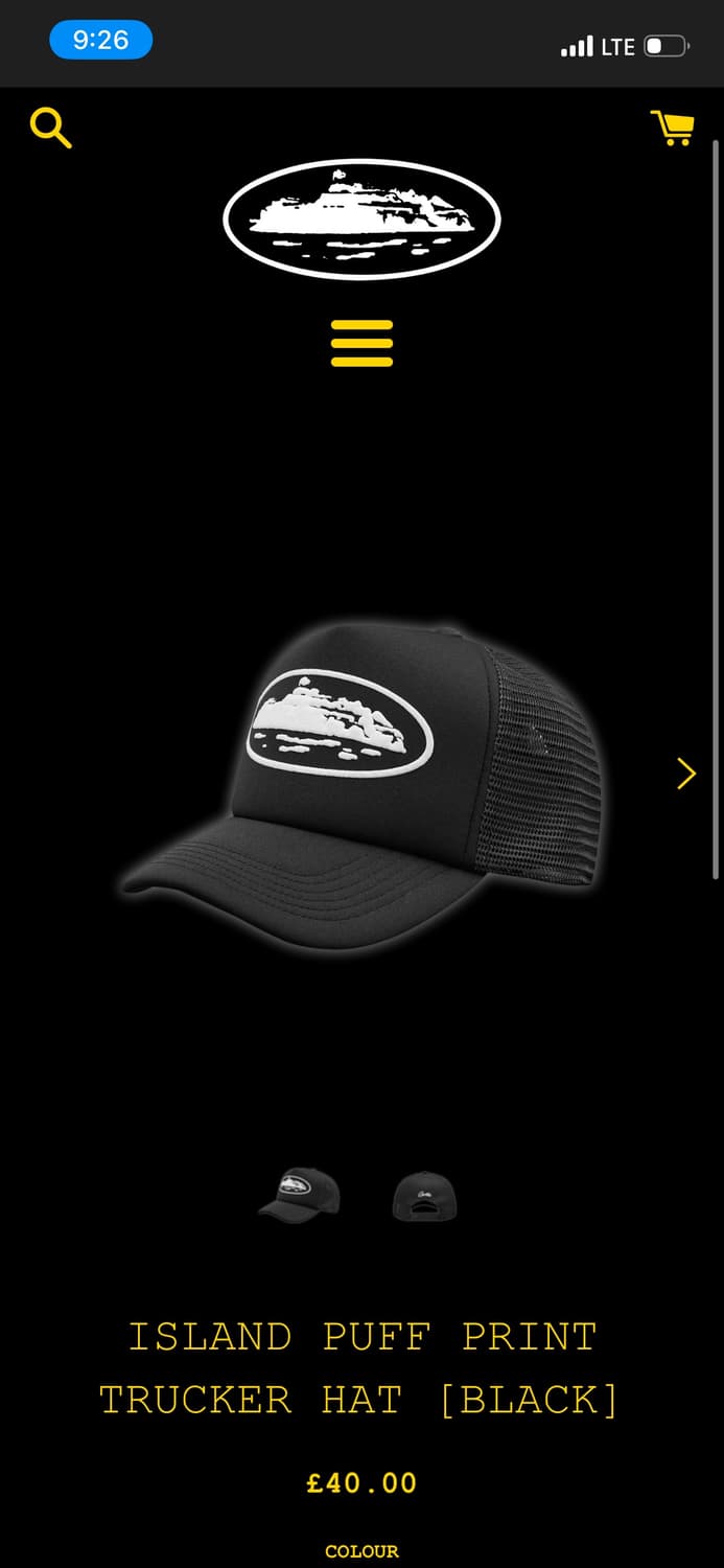 구해요!!)))코르테이즈 아일랜드 퍼프 프린트 트러커 햇 블랙 상품이미지1