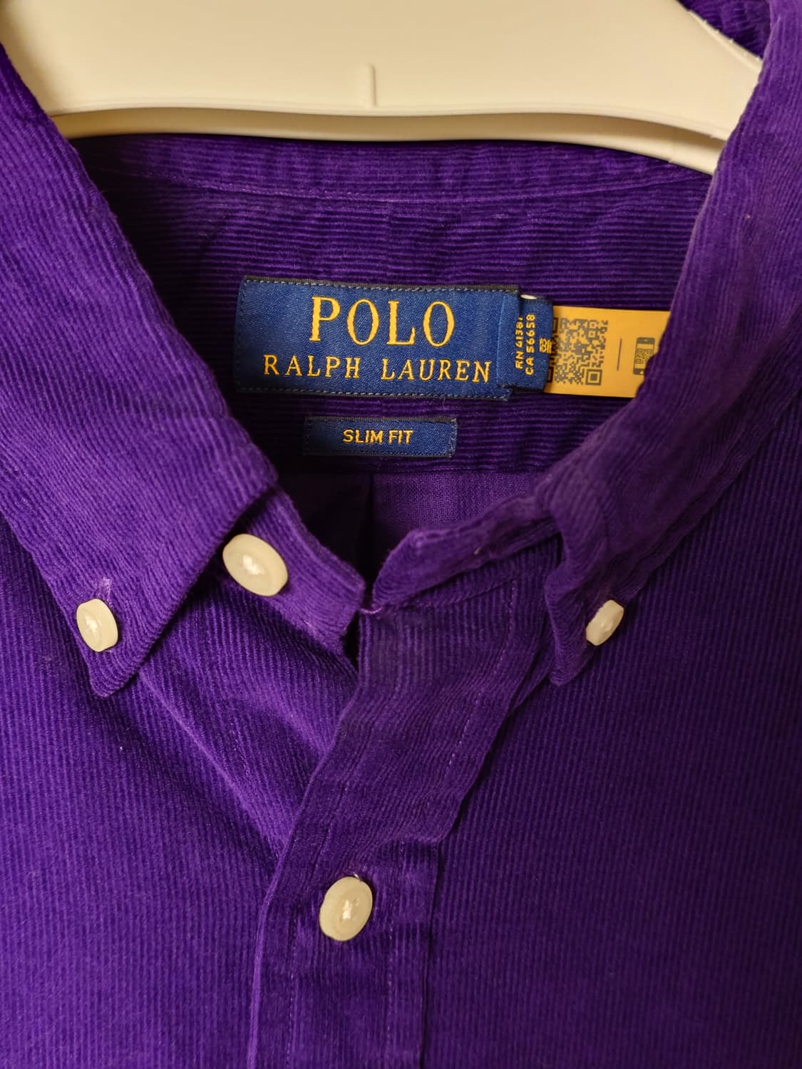 [L/100] 폴로 랄프로렌 슬림핏 코듀로이 셔츠 딥퍼플 상품이미지4