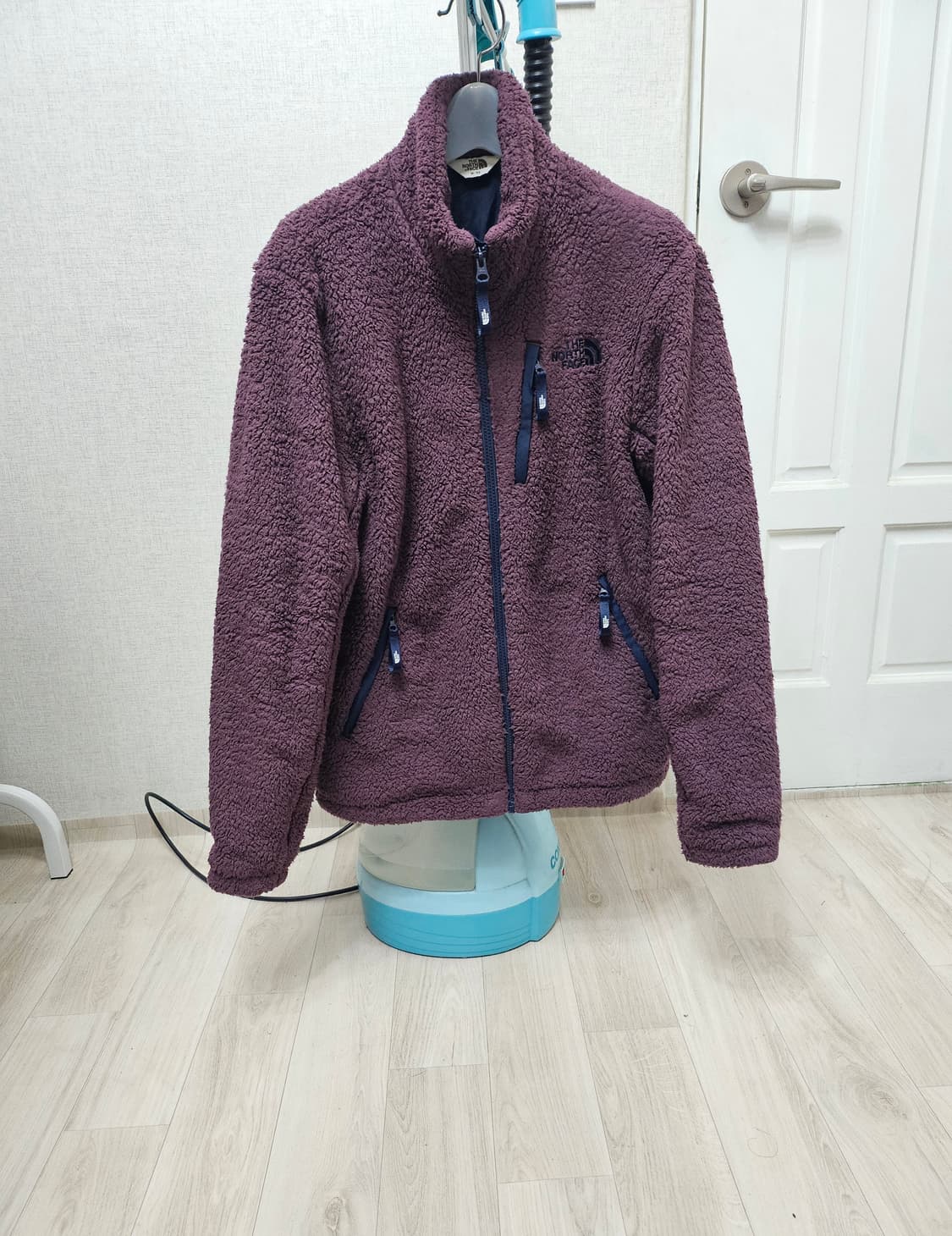 (95~100)M☆초대장급☆노스페이스 화이트라벨[퍼플] 쉐르파 후리스점퍼 상품이미지1