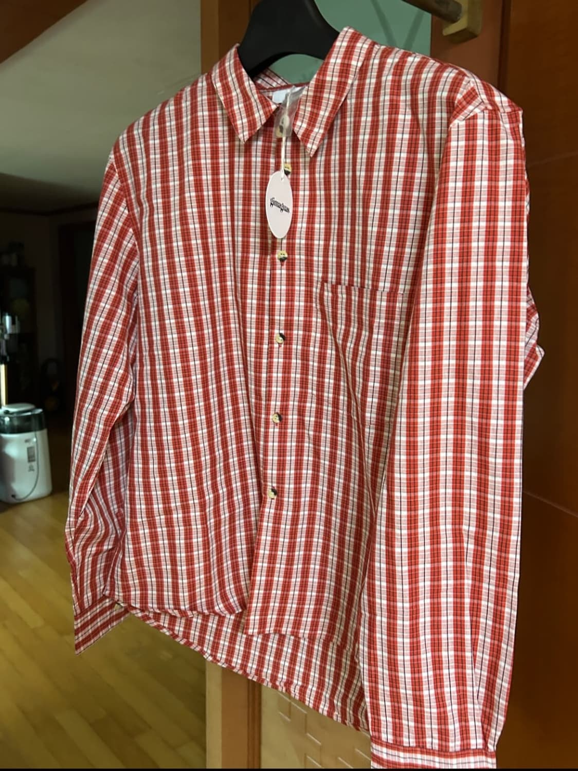 기마구아스 체크셔츠 XL 판매합니다 상품이미지2