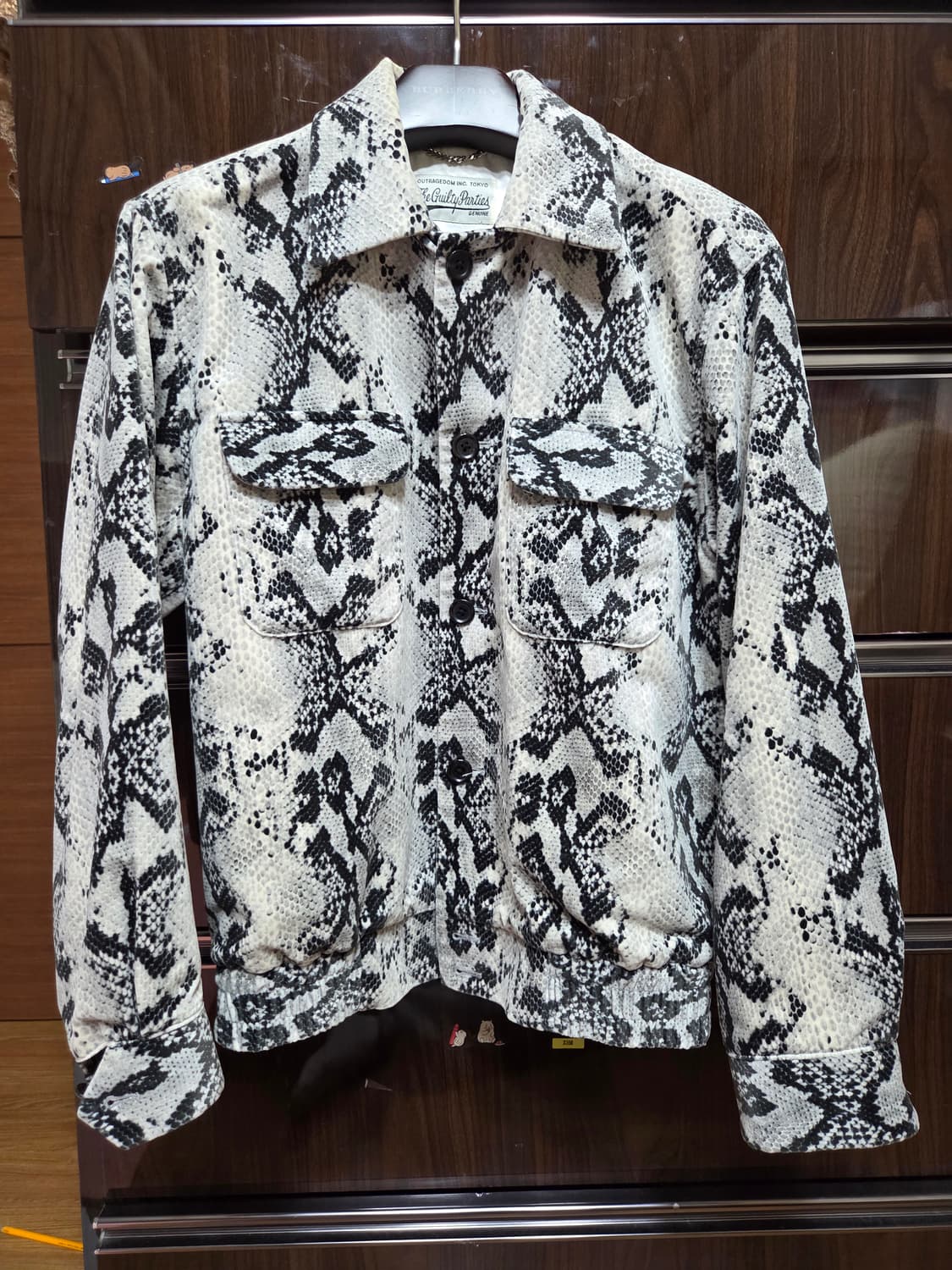 와코마리아 스네이크 벨벳 자켓 S 상품이미지1