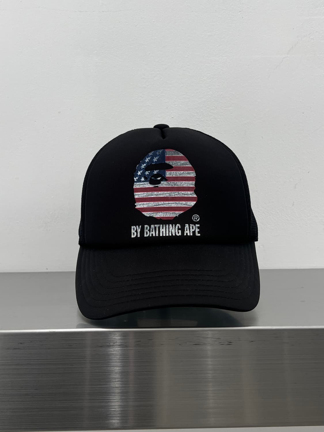 베이프 성조기 빅사루 메쉬캡 상품이미지3