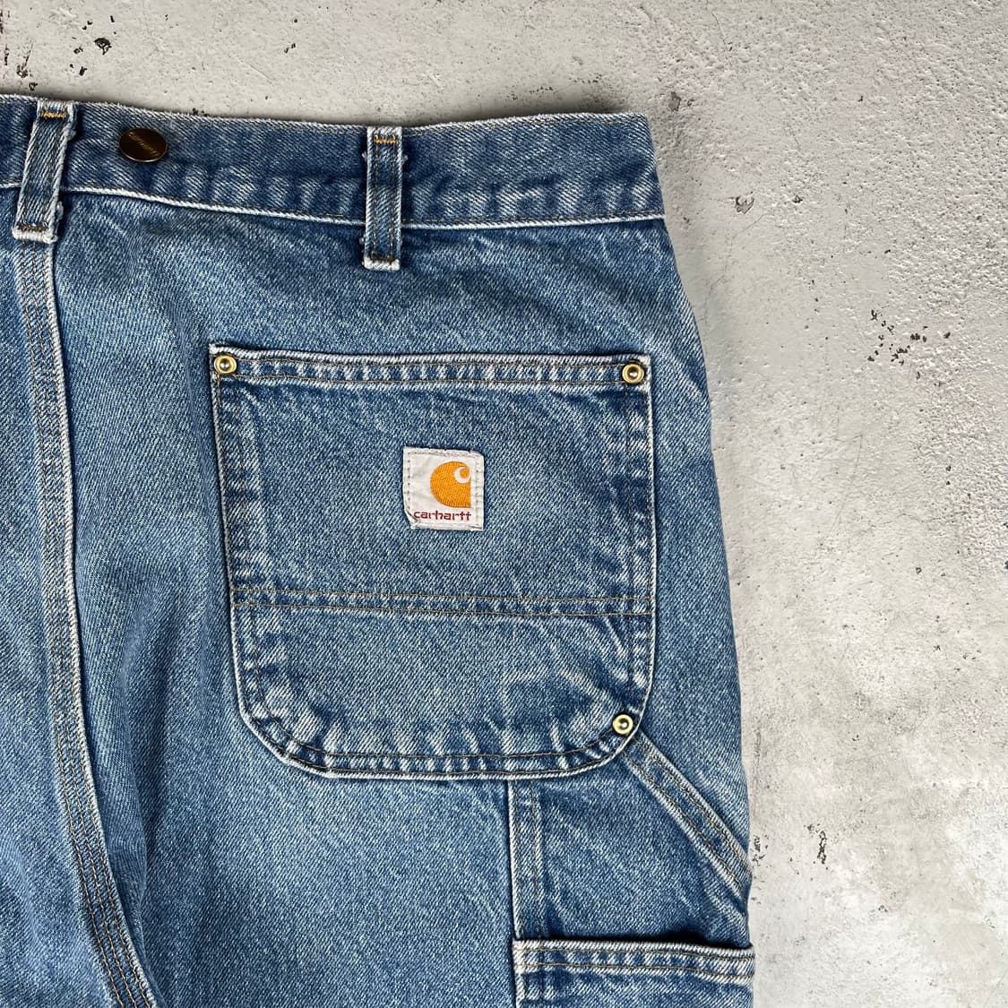 칼하트 더블니 데님 카펜터 팬츠 B07DNM 상품이미지6