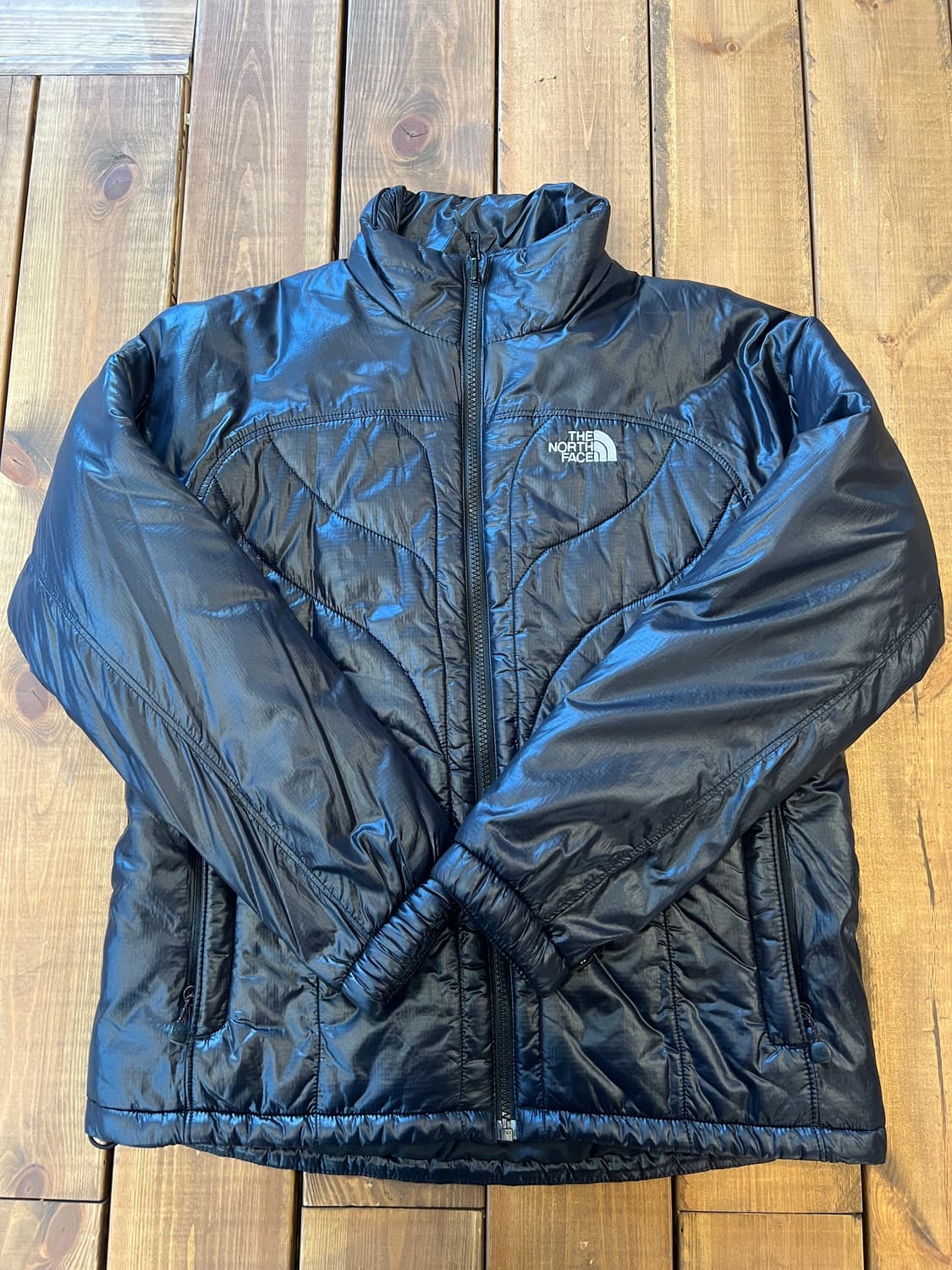 노스페이스 블랙 퀄팅 패딩 상품이미지7