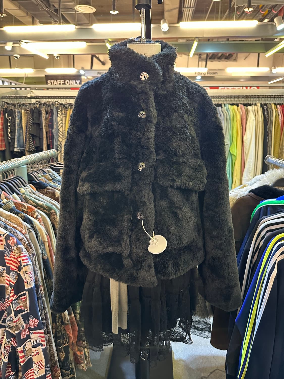 VINTAGE 빈티지 블랙 에코퍼자켓 상품이미지3