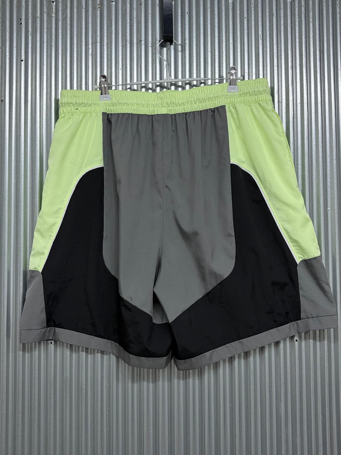 [3XL/100] 나이키 라임그린 컬러블록 메시 쇼츠 반바지 3.9 상품이미지2