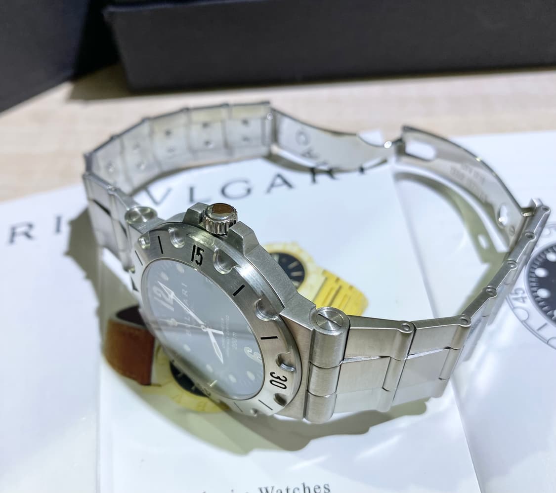 불가리 디아고노 스쿠버 SD38S 오토메틱 38MM 스틸 상품이미지6