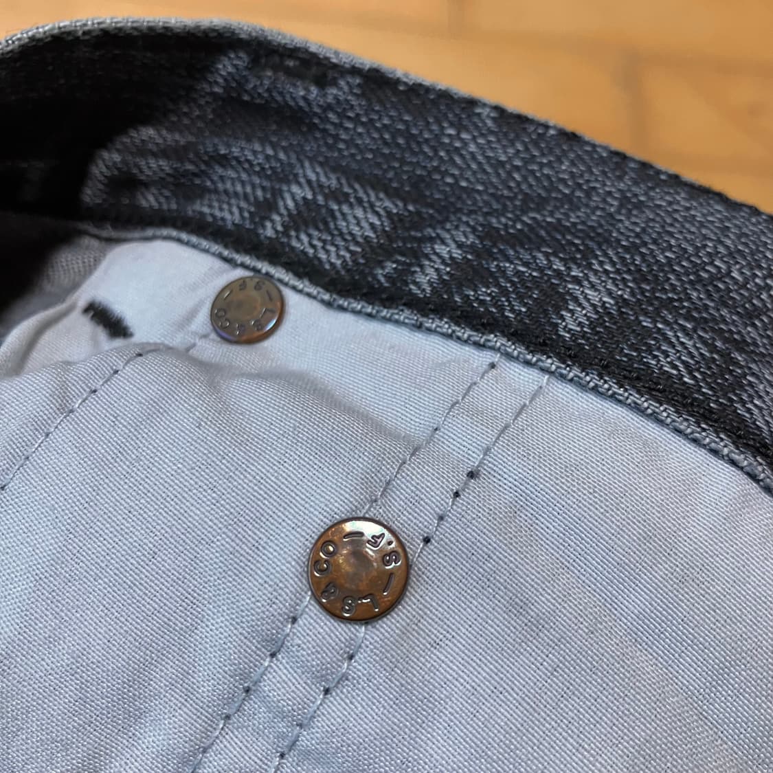 Levis 리바이스 90s 미국판 501 빈티지 그레이흑청 팬츠 33-4 상품이미지8