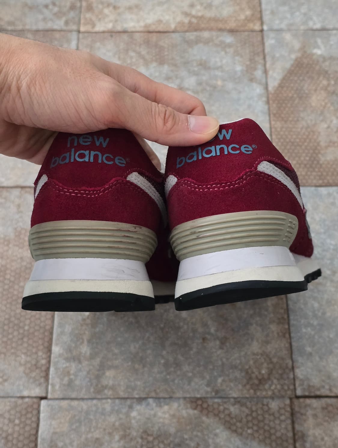 (250)뉴발란스 574 버건디  상품이미지9