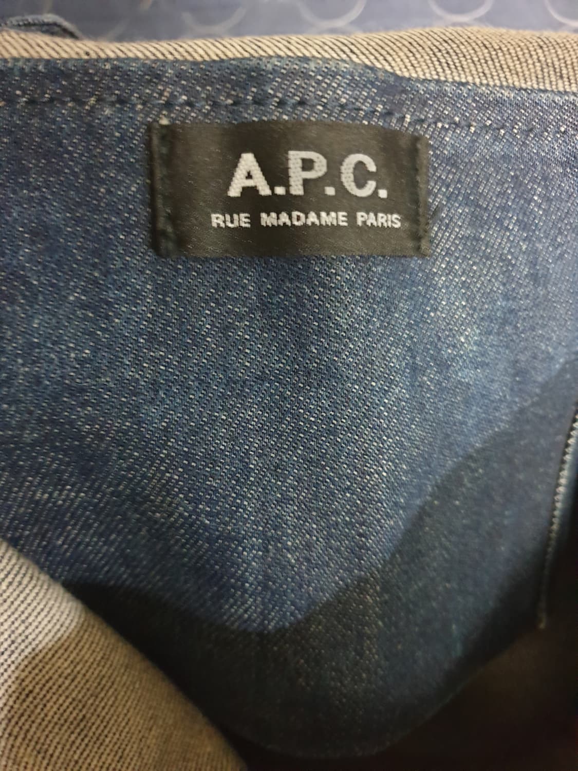 A.P.C 아페쎄 데님 에코백 인디고 상품이미지2