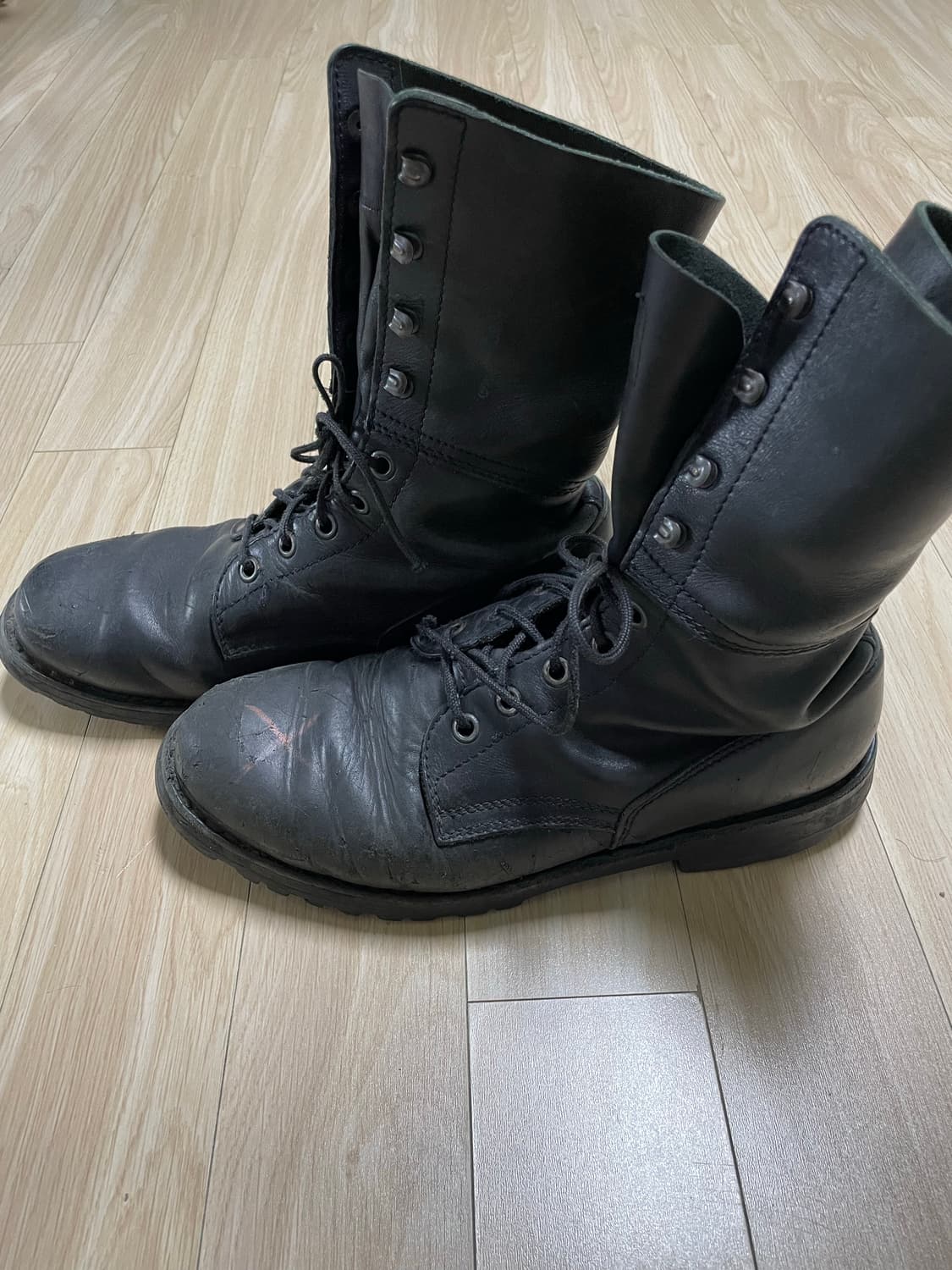 vintage german army black boots 상품이미지4