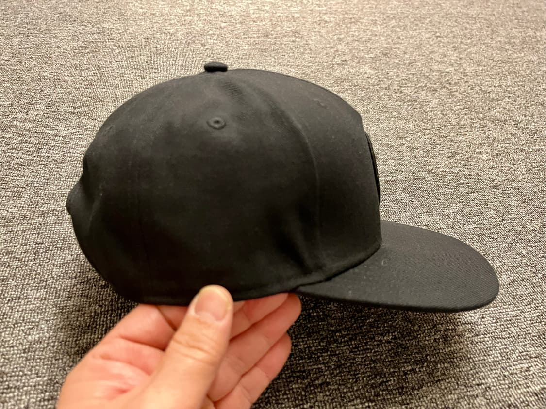 버튼 블랙 스냅백  상품이미지3