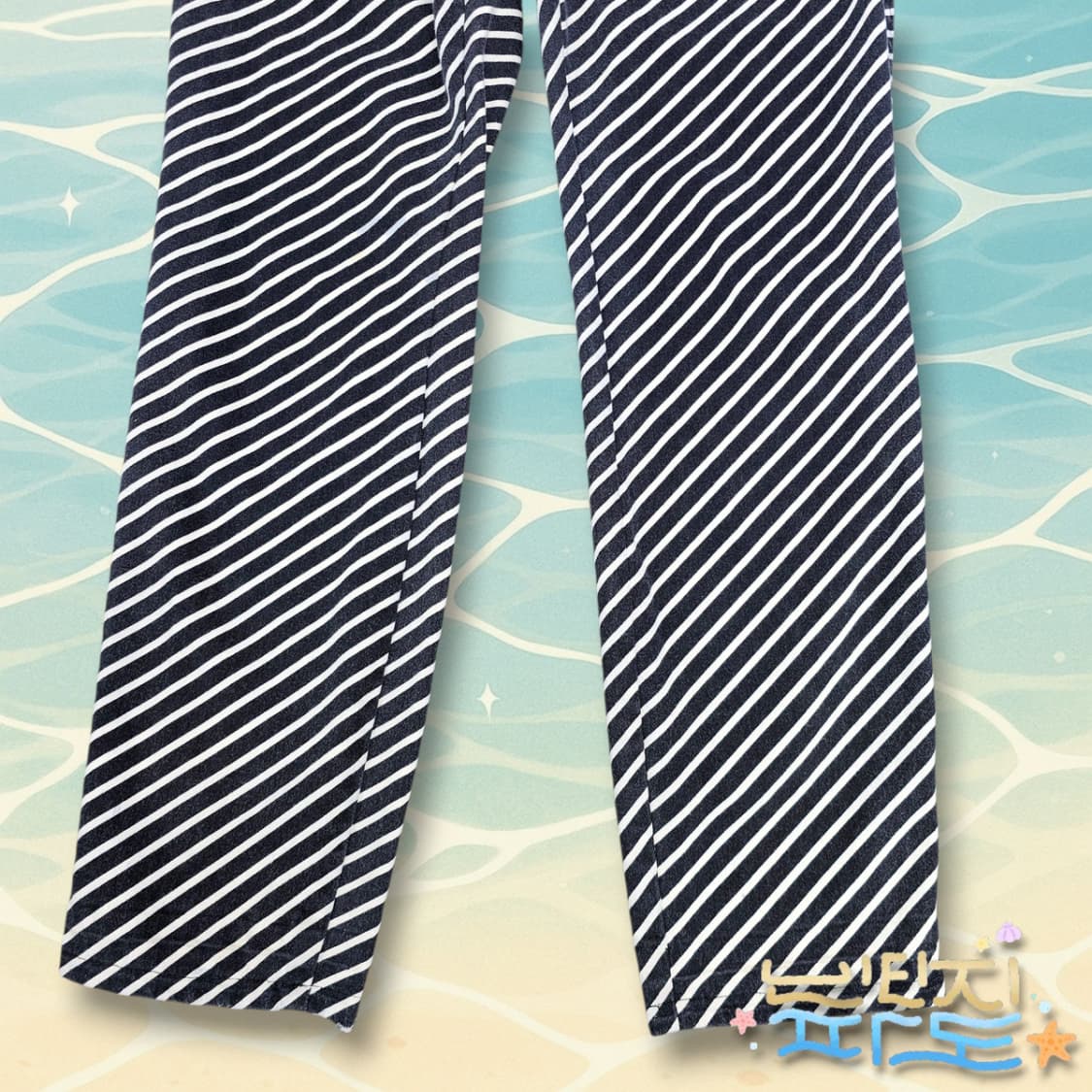 28 90s VERSACE 베르사체 블랙 스트라이프 팬츠 상품이미지3