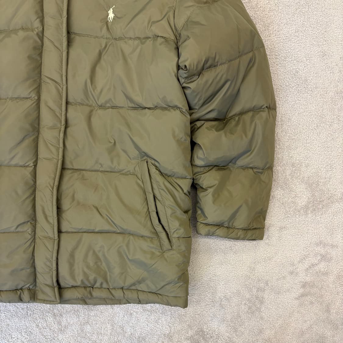 폴로 랄프로렌 카키 덕다운 패딩 상품이미지6