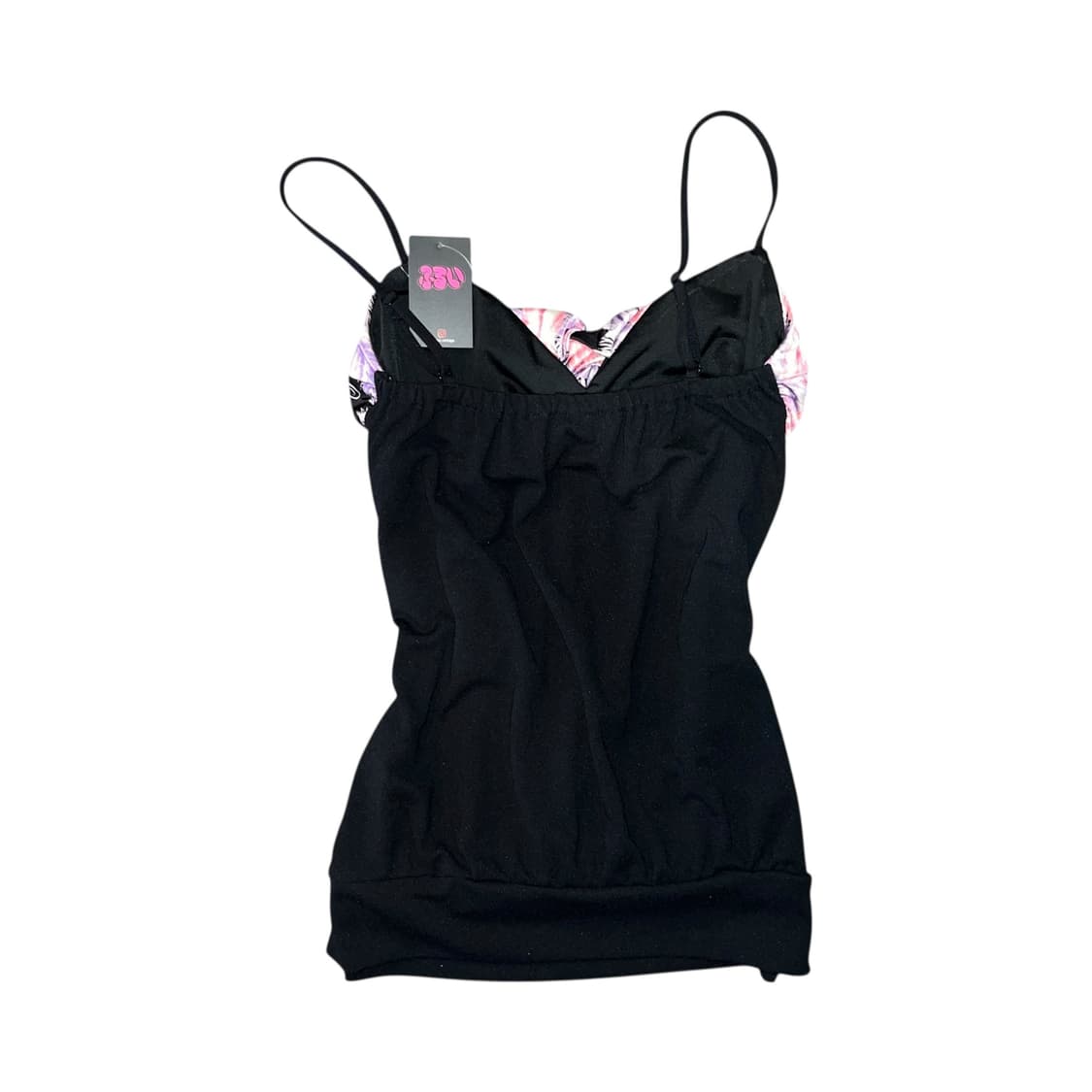 MA*RS 마즈 깃털프린팅 끈 나시 갸루y2k펑크 상품이미지5