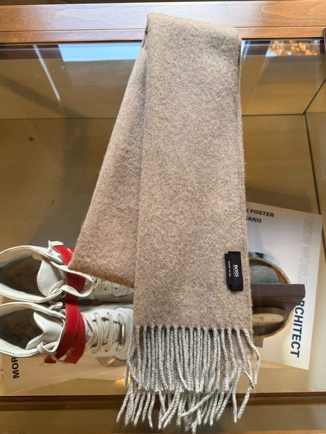 휴고보스 캐시미어 머플러 상품이미지1