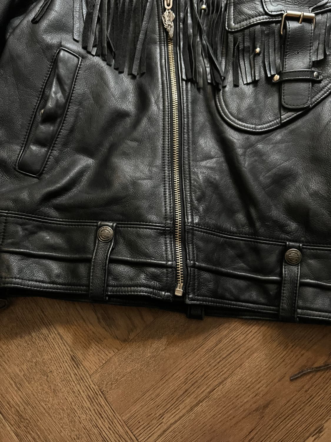 [L]90's 할리데이비슨 로드킹 프린지 라이더 자켓 상품이미지6