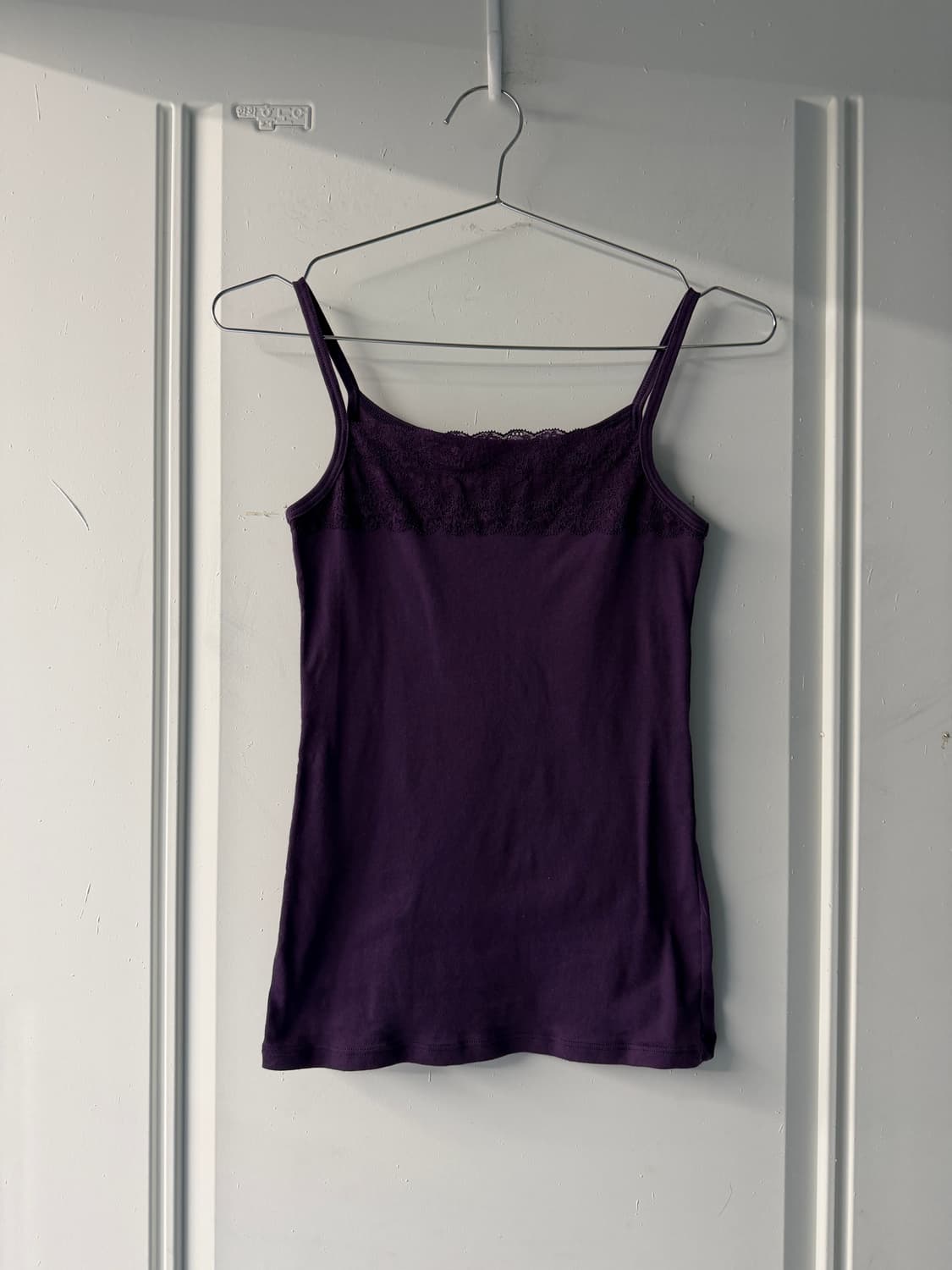 일본빈티지 퍼플베이지 가디건나시 세트 상품이미지5