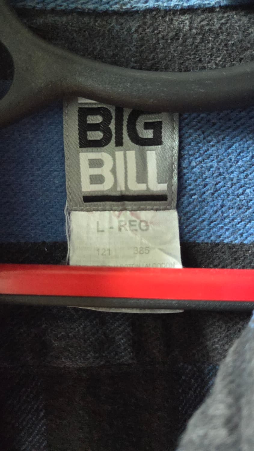 네이비 블랙 체크 셔츠 상품이미지3