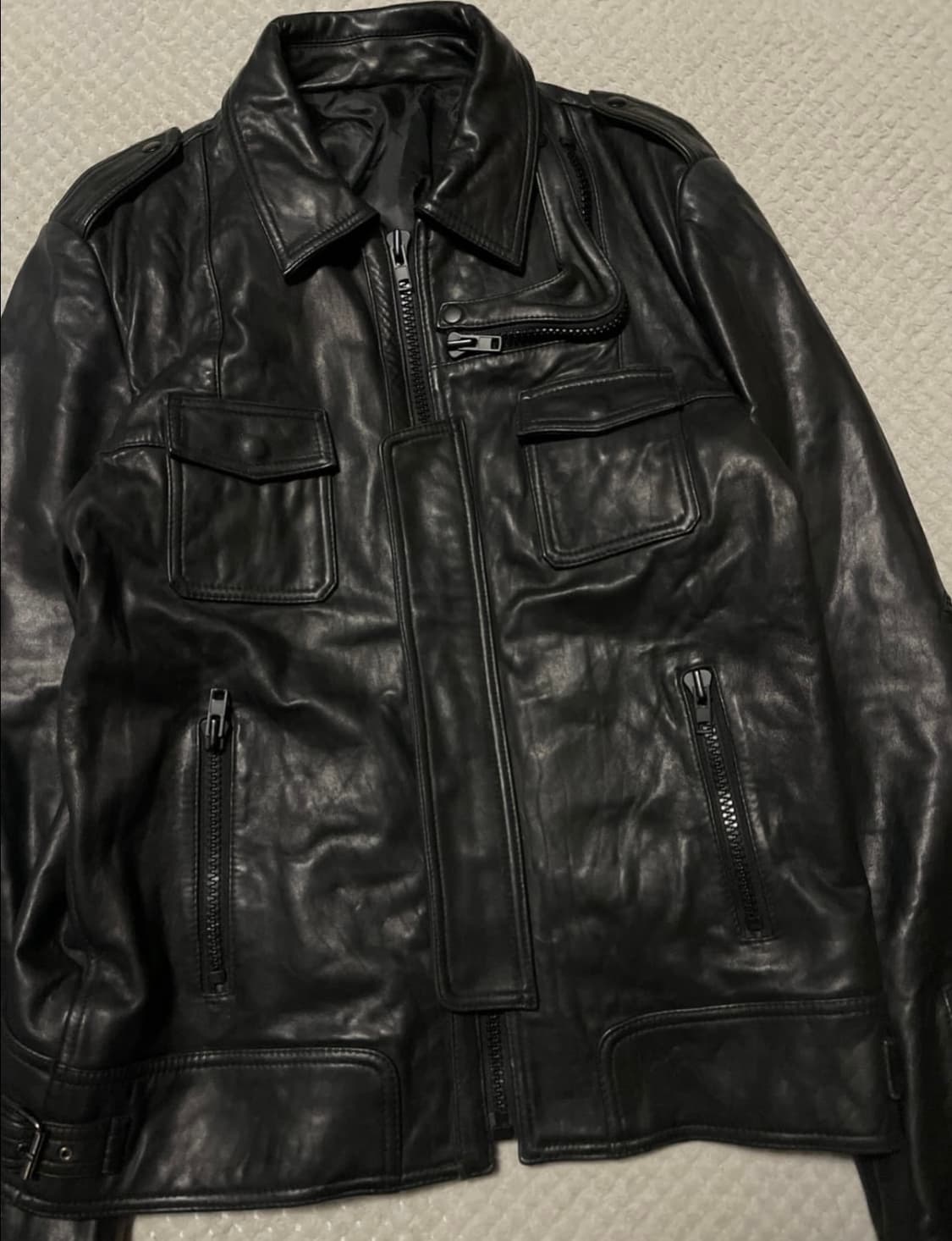 옴므 빈티지 레더자켓 상품이미지3