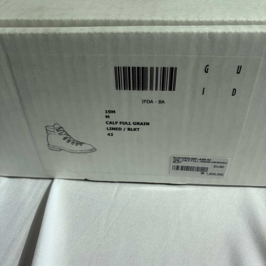 (새상품) [42] 구이디 19m 하이킹 부츠 상품이미지8