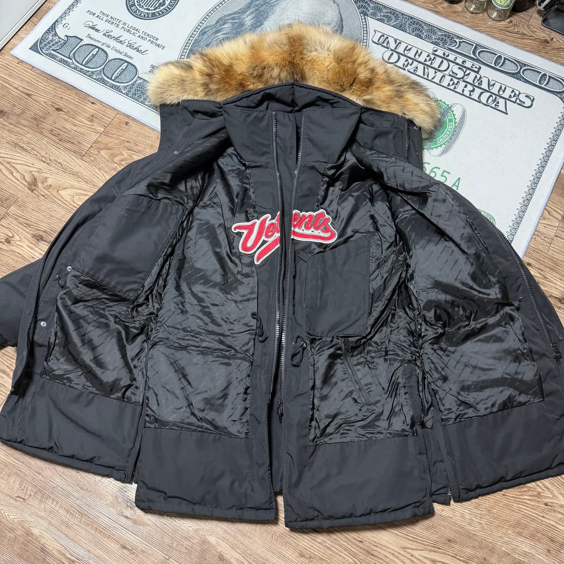 (xs,퍼o) aw17 베트멍 엠브로이드 파카 상품이미지5