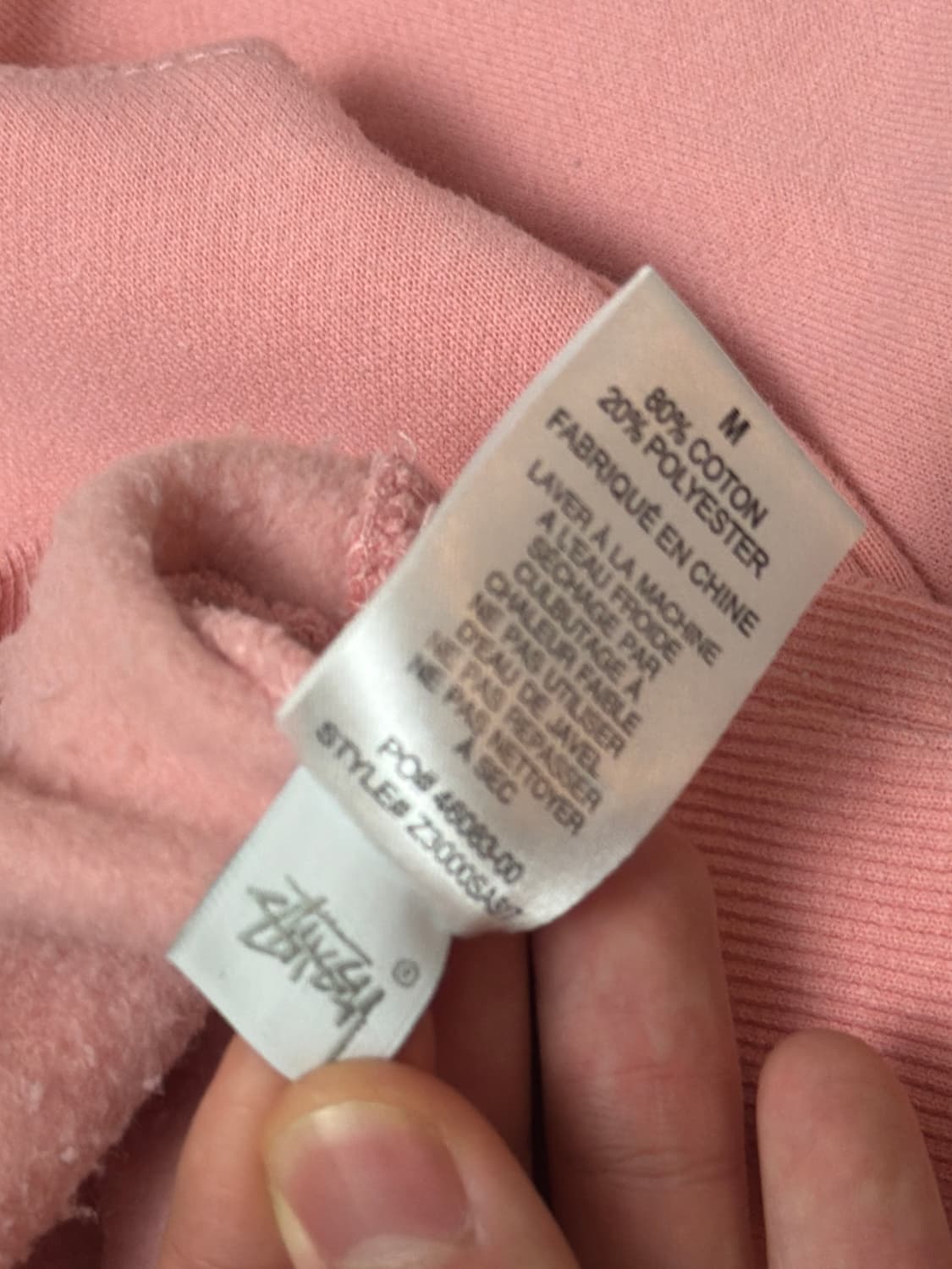 스투시 서울 한정 스탁로고 맨투맨 스웻셔츠 핑크 상품이미지7