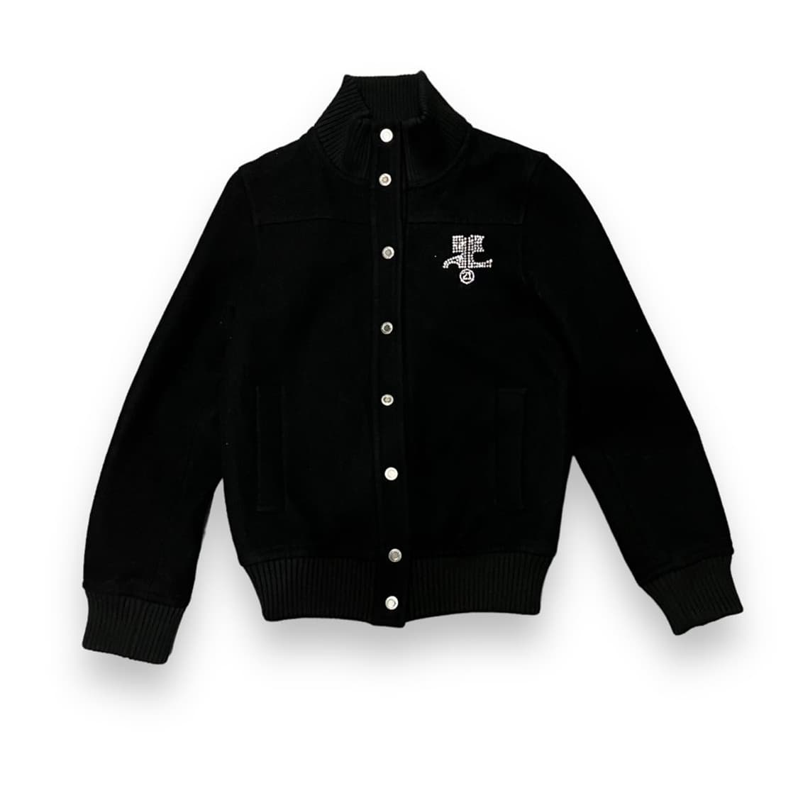 꾸레쥬 큐빅 바시티 자켓 상품이미지1