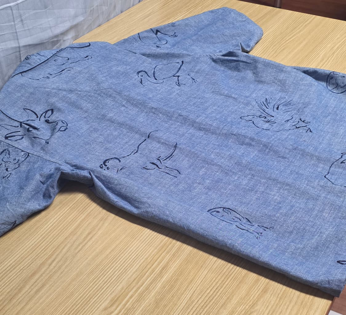 올드조 241OJ-SH07 indigo shirts drawing 상품이미지4