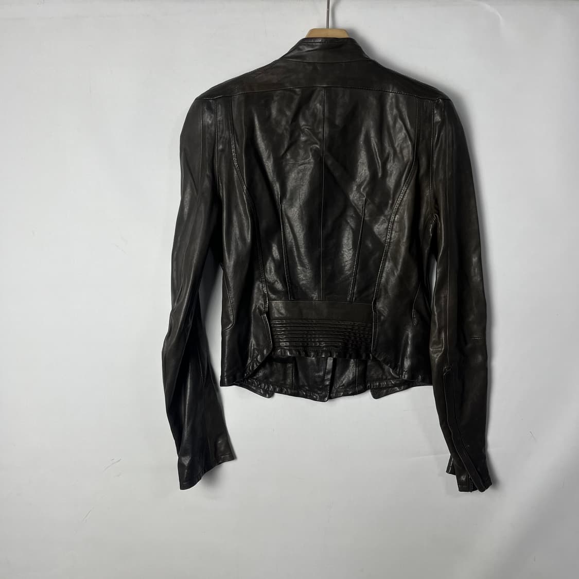 [SYSTEM] 시스템 램스킨 크롭 라이더자켓 상품이미지2