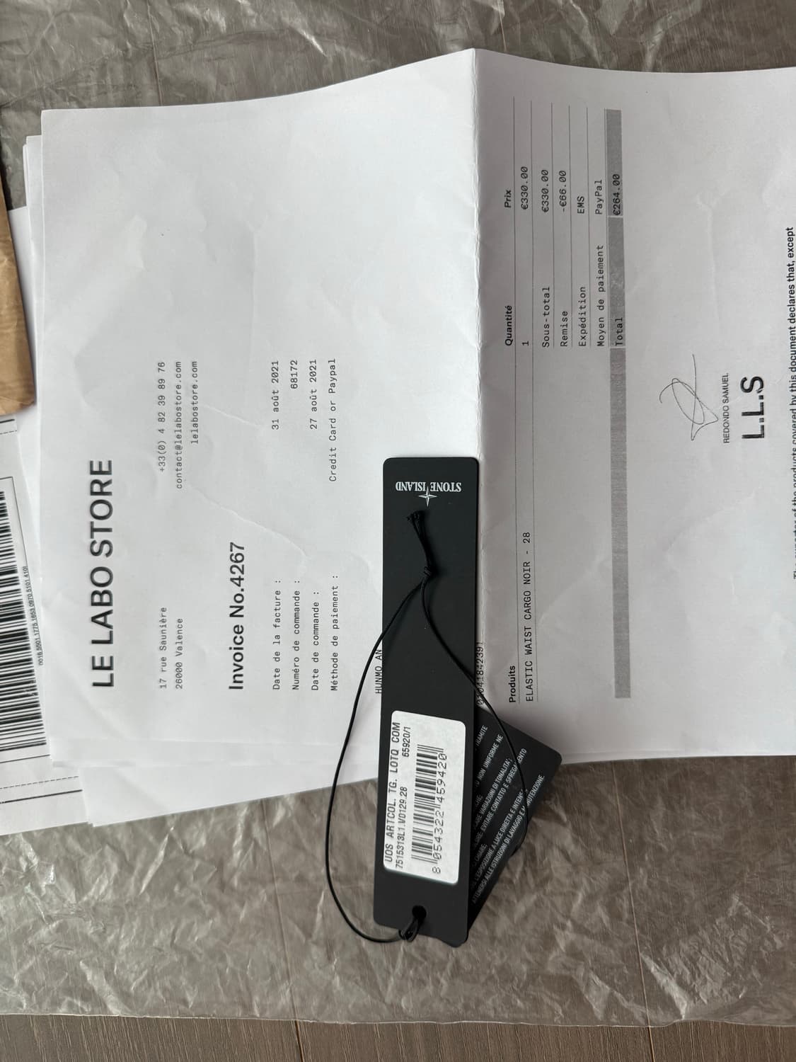 스톤아일랜드 21fw 카고 팬츠 28사이즈 상품이미지5