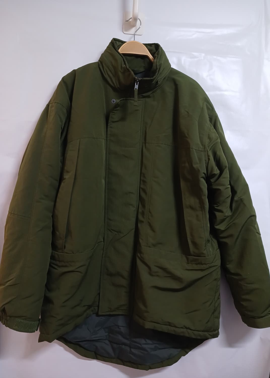 (상태굿,XL,105)프리즘웍스 레벨7 몬스터 파카 올리브 상품이미지1