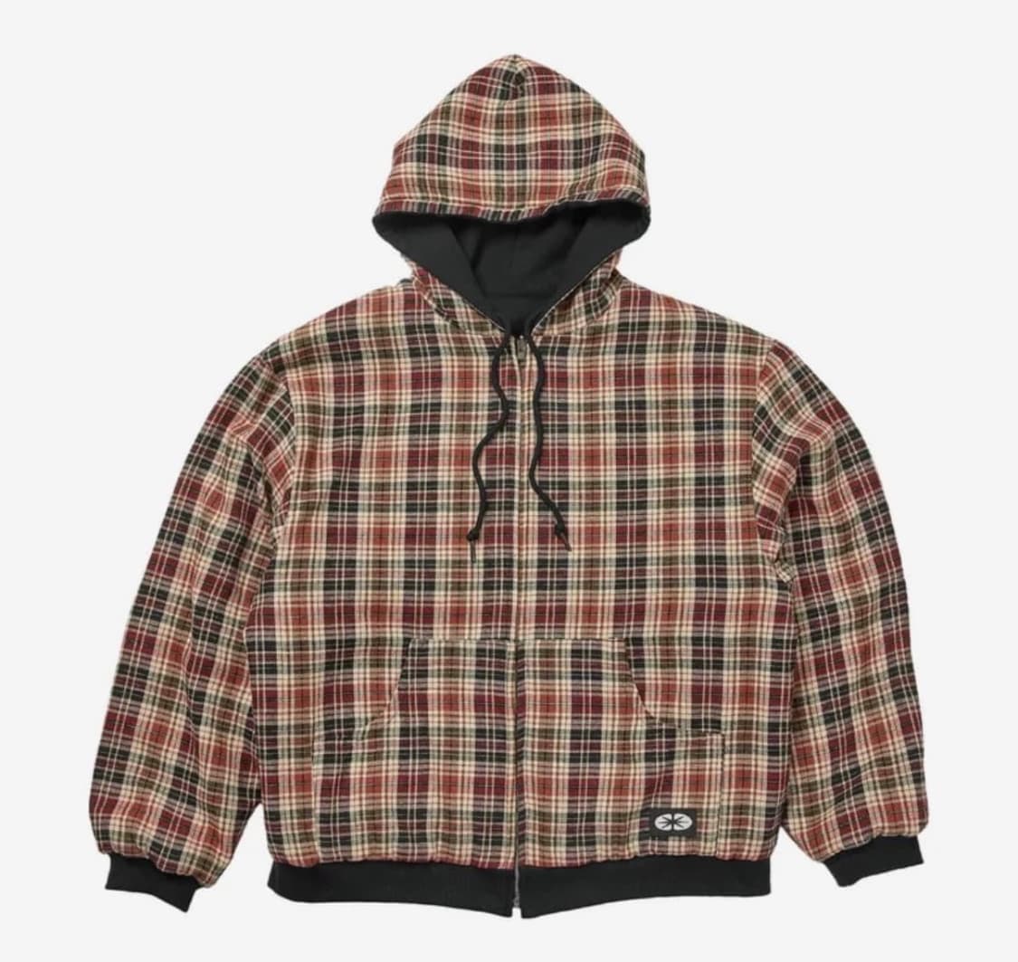 이알티알 리버시블 후드집업 채크 레드 상품이미지1