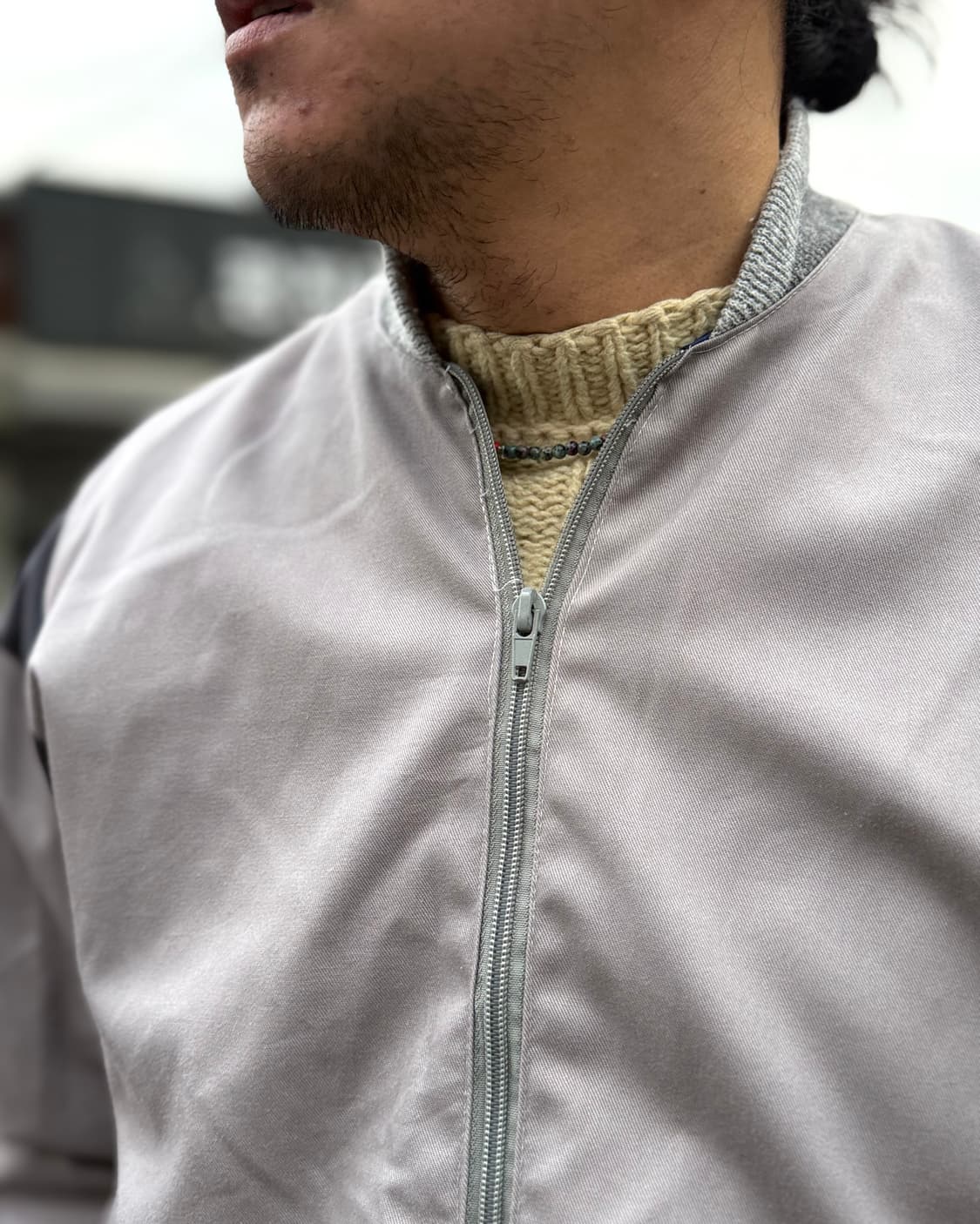 아메리칸 빈티지 투톤 컬러 블루종 XL 상품이미지7