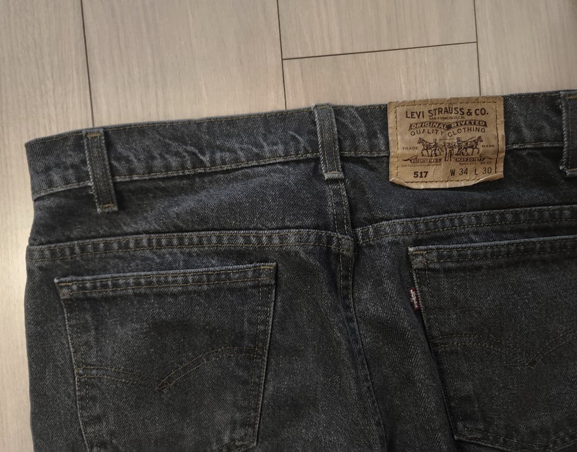 Levi's 517 블랙 34x30,USA메이드 상품이미지3