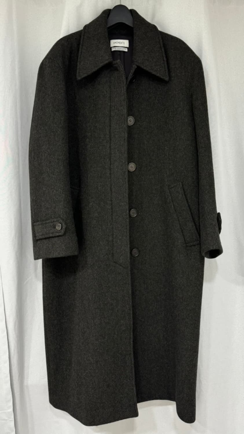 아모멘토 싱글 카라 코트 상품이미지1