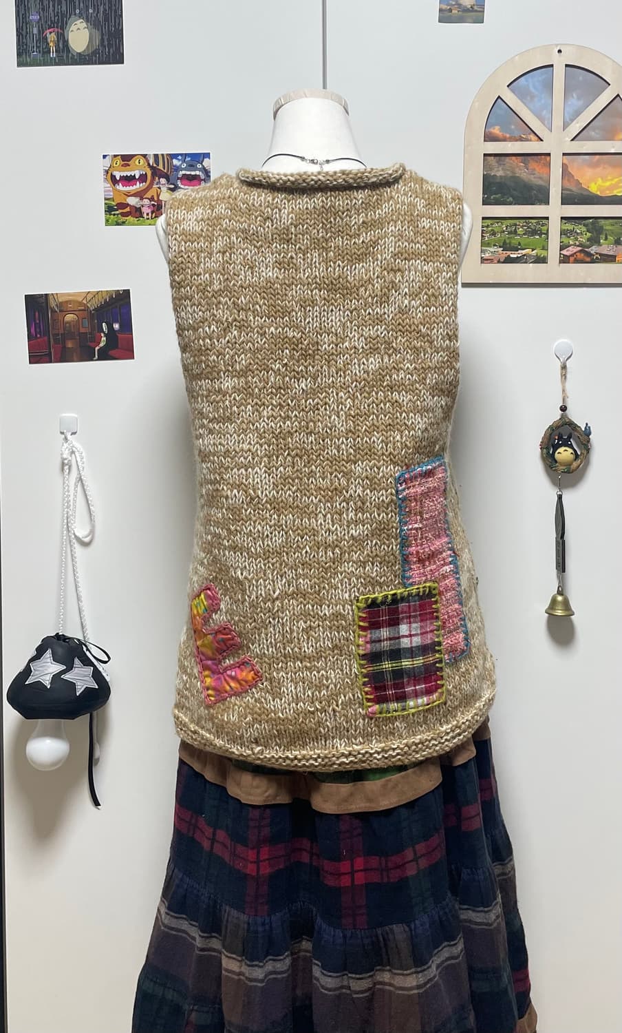 자수 베스트 + 반팔후드집업 #자수 #모리걸 #핸드메이드 상품이미지8