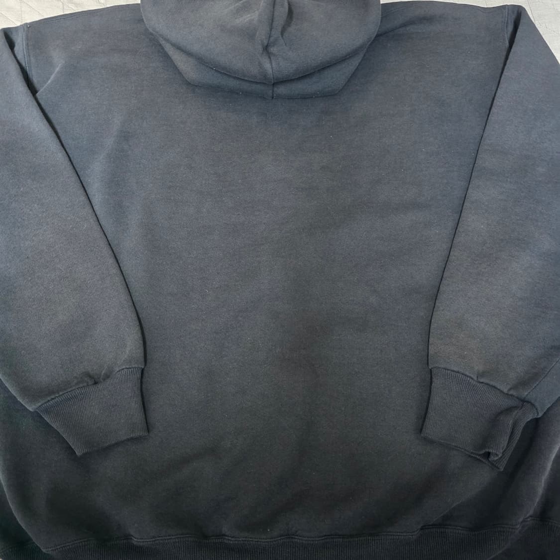 [XL] 90s 빈티지 러셀 애슬레틱 후드집업 블랙 ver. 페이드 핀홀 상품이미지7