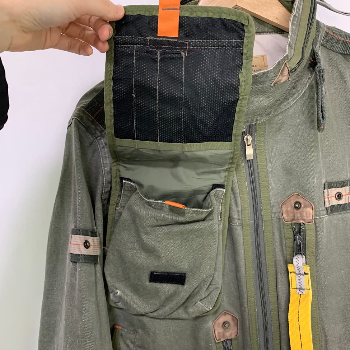 AVIREX 아비렉스 이큅먼트 야상 데님 자켓 카키 L 00s 2010 상품이미지6