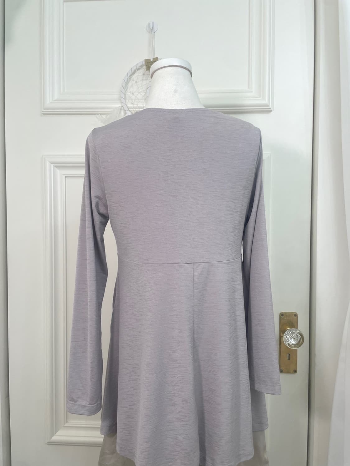 mute lavender crystal button long cardig 상품이미지4