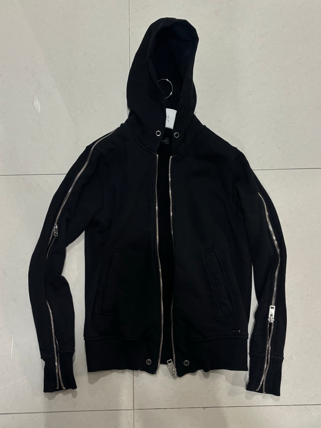 디젤 지퍼 디테일 후드집업 M 상품이미지1