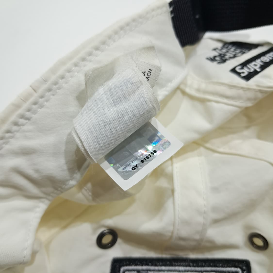 CK130 L 노스페이스x 슈프림 16s  스팁테크 화이트 볼캡 모자 상품이미지8