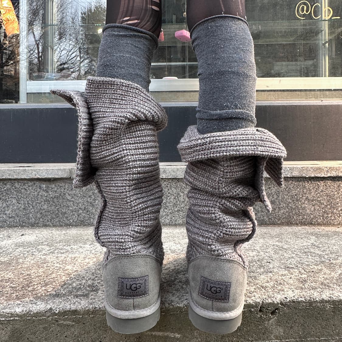 00s 그레이 니트 어그 카디 부츠 상품이미지6