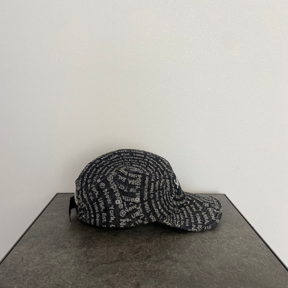 (OS) 슈프림 박스로고 캠프캡 모자 데님 블랙 상품이미지3