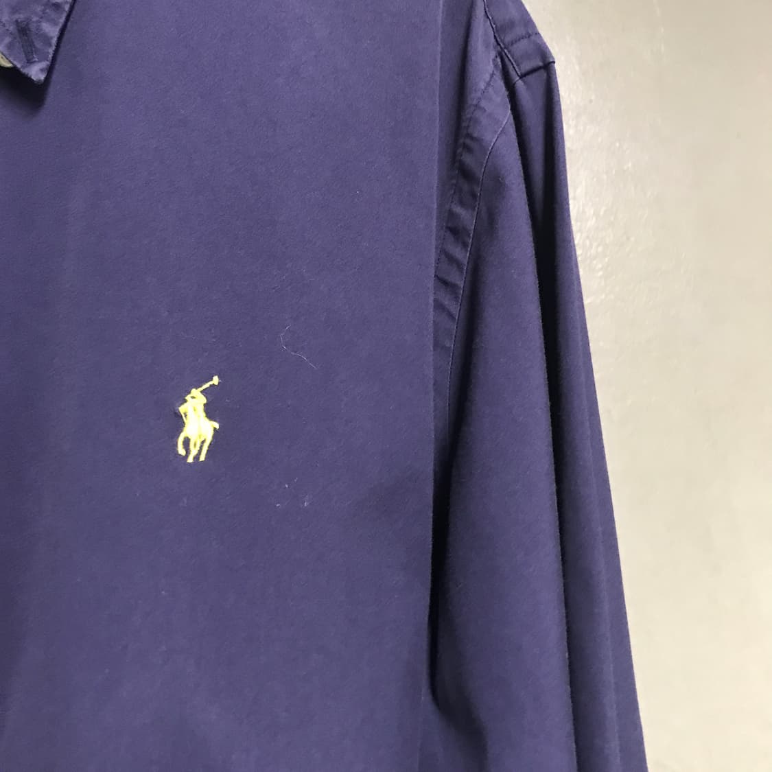 폴로 랄프로렌 솔리드 셔츠 네이비 L 상품이미지4