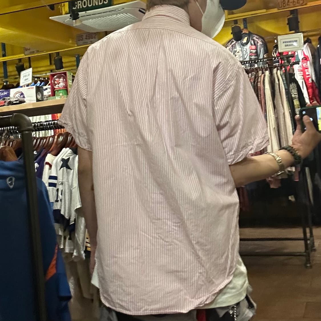 [HI] 폴로 랄프로렌 반팔 셔츠 스트라이프 핑크 상품이미지5